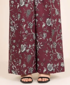 Online Sapphire Printed Cotton Viscose Culottes Purple