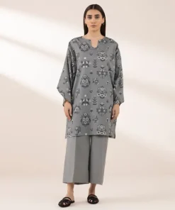 Hot Sapphire Printed Dobby Shirt