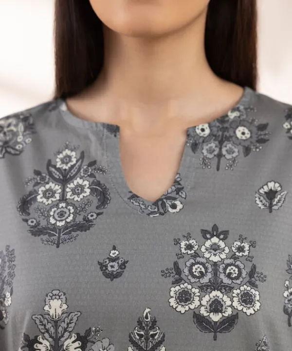 Hot Sapphire Printed Dobby Shirt