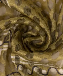 Clearance Sapphire Printed Jacquard Dupatta Green