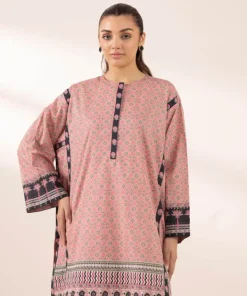 Fashion Sapphire Printed Lawn Shirt Pink