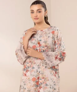 New Sapphire Printed Lawn Shirt Grey