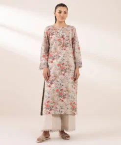 New Sapphire Printed Lawn Shirt Grey