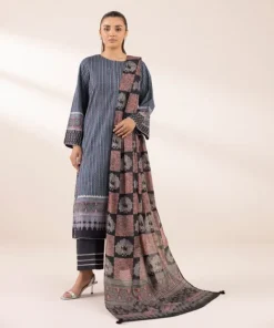 New Sapphire Printed Lawn Shirt Blue