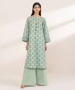 New Sapphire Printed Lawn Shirt Mint Green