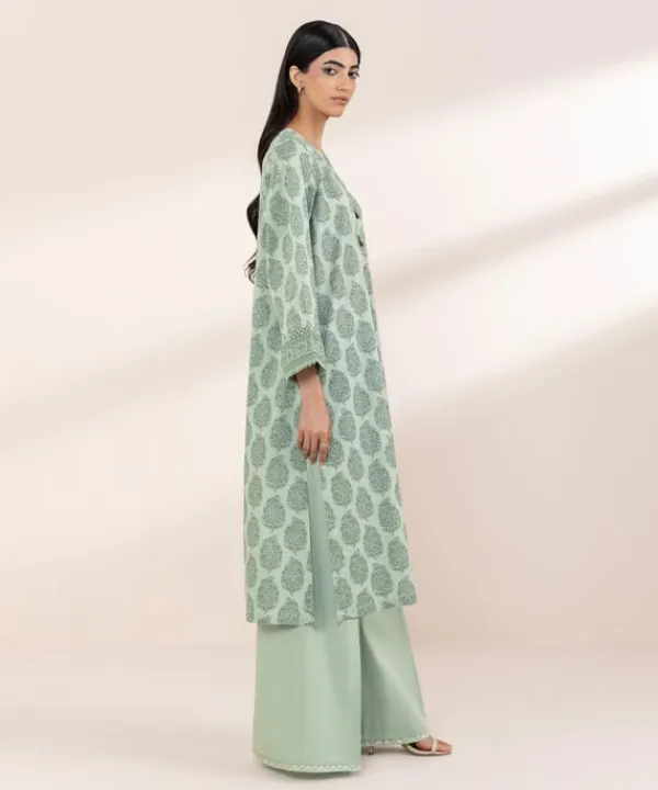 New Sapphire Printed Lawn Shirt Mint Green