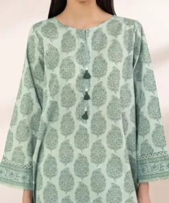 New Sapphire Printed Lawn Shirt Mint Green
