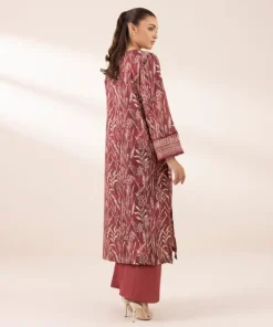 New Sapphire Printed Lawn Shirt Maroon