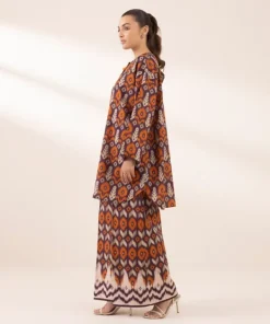 Online Sapphire Printed Lawn Shirt Purple