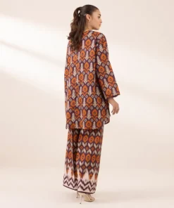 Online Sapphire Printed Lawn Shirt Purple