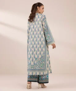 Best Sapphire Printed Lawn Shirt Beige