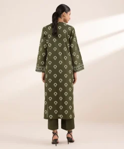 New Sapphire Printed Lawn Shirt Green