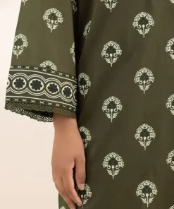New Sapphire Printed Lawn Shirt Green