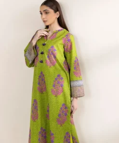 Fashion Sapphire Printed Lawn Shirt Green