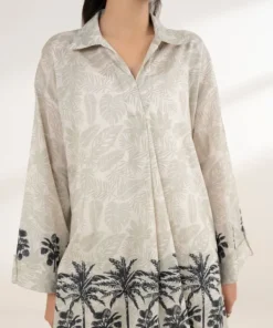Clearance Sapphire Printed Lawn Shirt