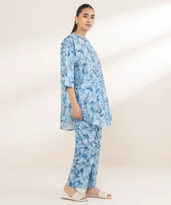 Discount Sapphire Printed Lawn Shirt