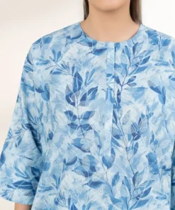 Discount Sapphire Printed Lawn Shirt