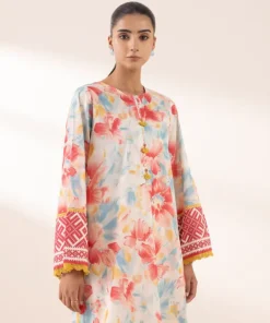 Fashion Sapphire Printed Lawn Shirt