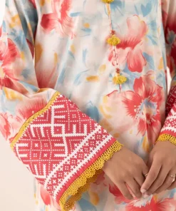 Fashion Sapphire Printed Lawn Shirt