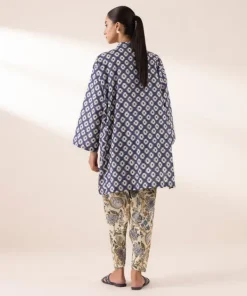 Outlet Sapphire Printed Lawn Shirt