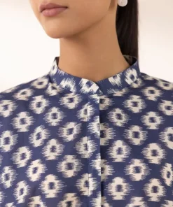 Outlet Sapphire Printed Lawn Shirt