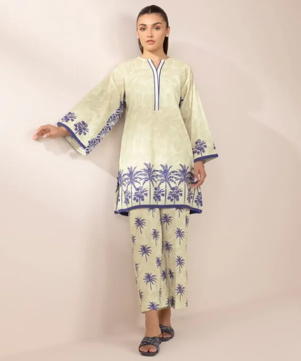 New Sapphire Printed Lawn Shirt