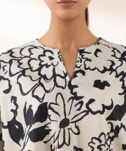 Discount Sapphire Printed Lawn Shirt