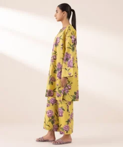 Hot Sapphire Printed Lawn Shirt