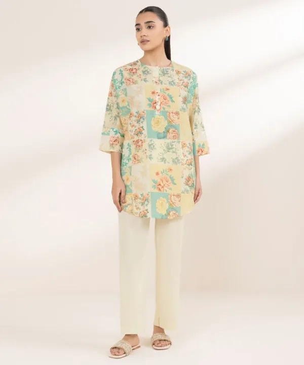 New Sapphire Printed Lawn Shirt