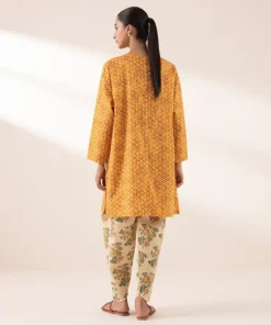 Hot Sapphire Printed Lawn Shirt