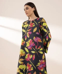 Outlet Sapphire Printed Lawn Shirt
