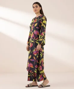 Outlet Sapphire Printed Lawn Shirt