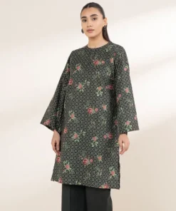 Fashion Sapphire Printed Lawn Shirt
