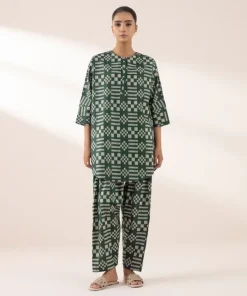 Sale Sapphire Printed Lawn Shirt