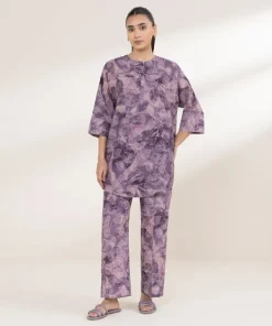 Fashion Sapphire Printed Lawn Shirt
