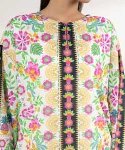 Outlet Sapphire Printed Lawn Shirt
