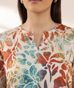 Fashion Sapphire Printed Lawn Shirt