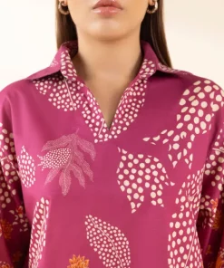 Fashion Sapphire Printed Lawn Shirt