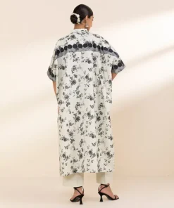 Outlet Sapphire Printed Lawn Shirt