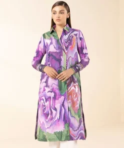Sale Sapphire Printed Lawn Shirt