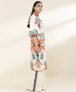 Fashion Sapphire Printed Lawn Shirt