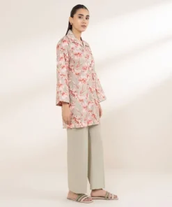 Fashion Sapphire Printed Lycra Shirt