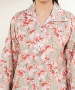 Fashion Sapphire Printed Lycra Shirt