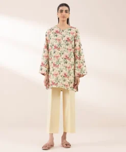 Fashion Sapphire Printed Lycra Shirt