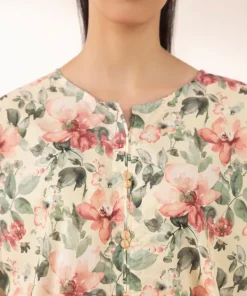 Fashion Sapphire Printed Lycra Shirt