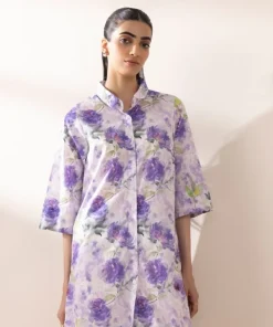 Fashion Sapphire Printed Lycra Shirt
