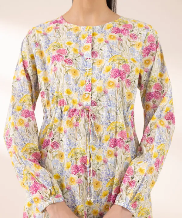 Outlet Sapphire Printed Lycra Shirt