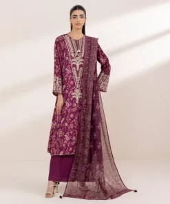 Hot Sapphire Printed Manaar Dupatta Purple