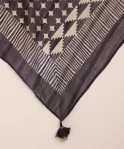 Outlet Sapphire Printed Tussar Silk Dupatta