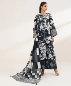 Fashion Sapphire Printed Voile Dupatta